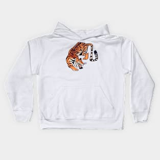 Crouching Tiger Kids Hoodie